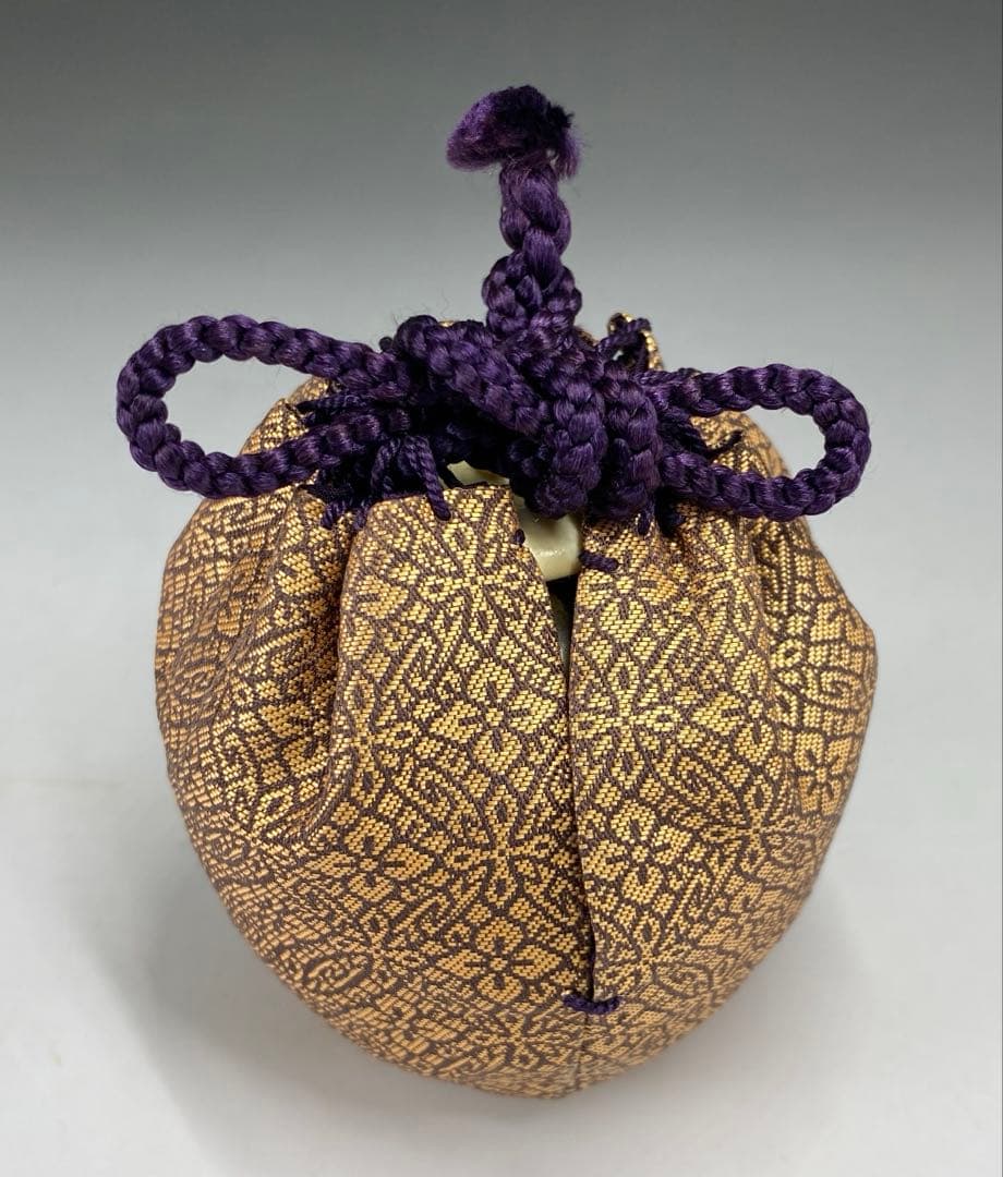 【茶道具】信水窯　丹波文琳茶入（共箱）