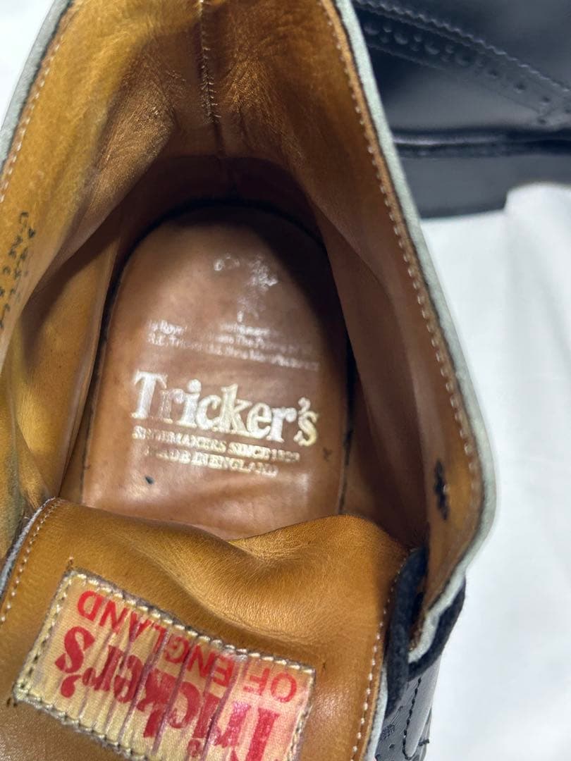 Tricker's / MALTON / M2508 / 黒 7.5 箱無し