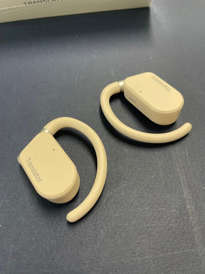 Translator Earbuds ベージュ フック型