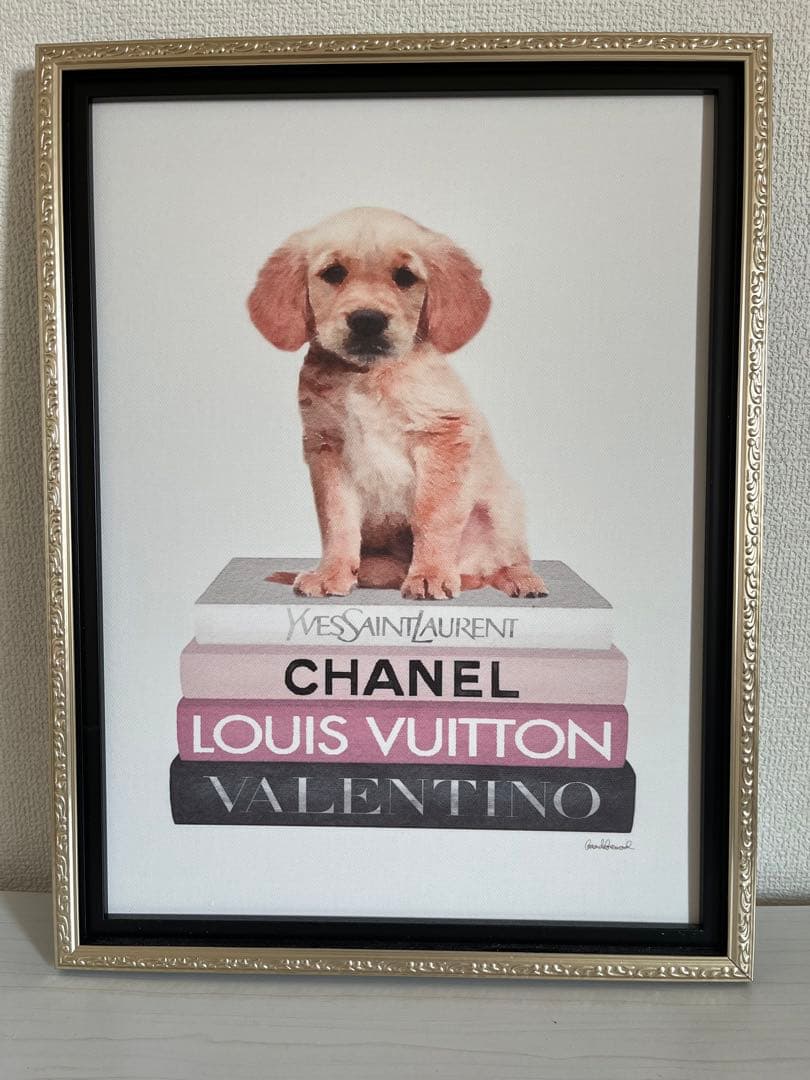 アートパネル シャネル CHANEL 犬