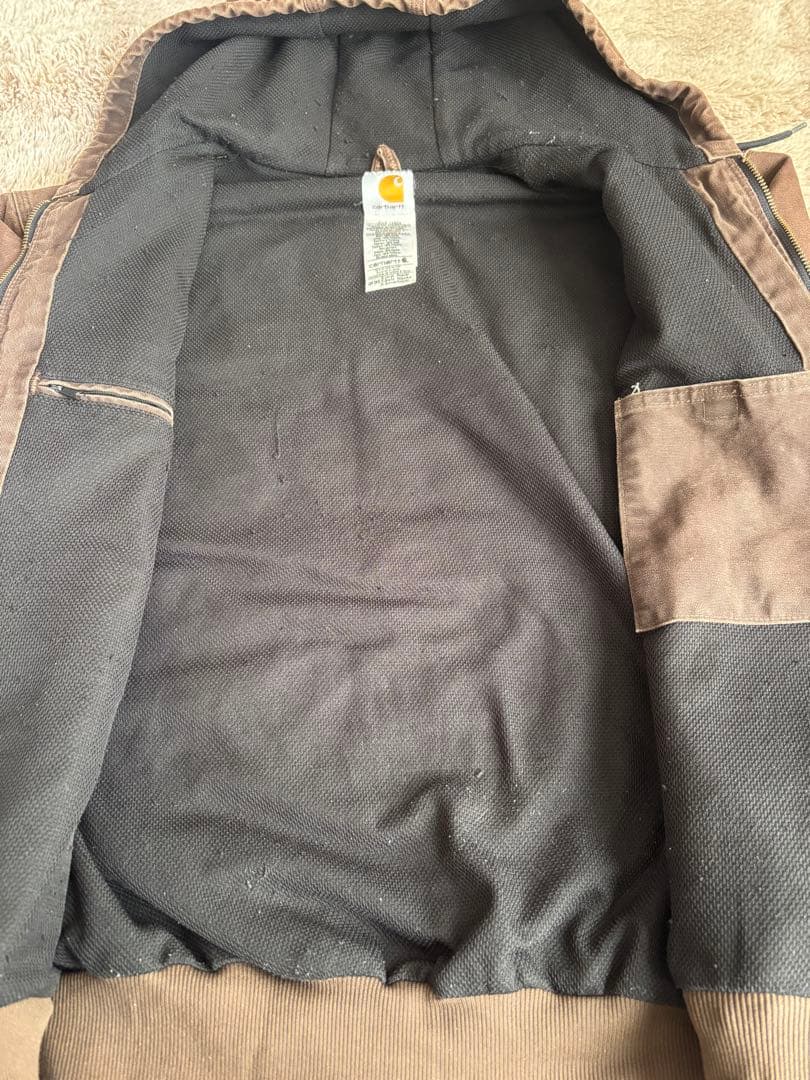 Carhartt アクティブジャケット　J25 DKB サーマル　ブラウン　XL