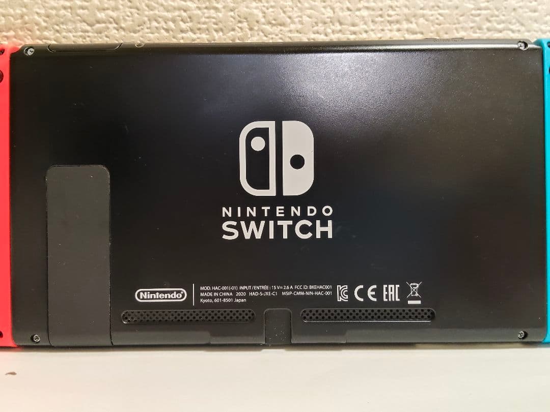 【バッテリー強化版】【訳アリ/おまけアリ】Switch本体セット 赤/青