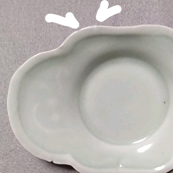 古伊万里青磁茶托　(NO1)　古伊万里皿　古伊万里茶碗　茶道具　煎茶道具