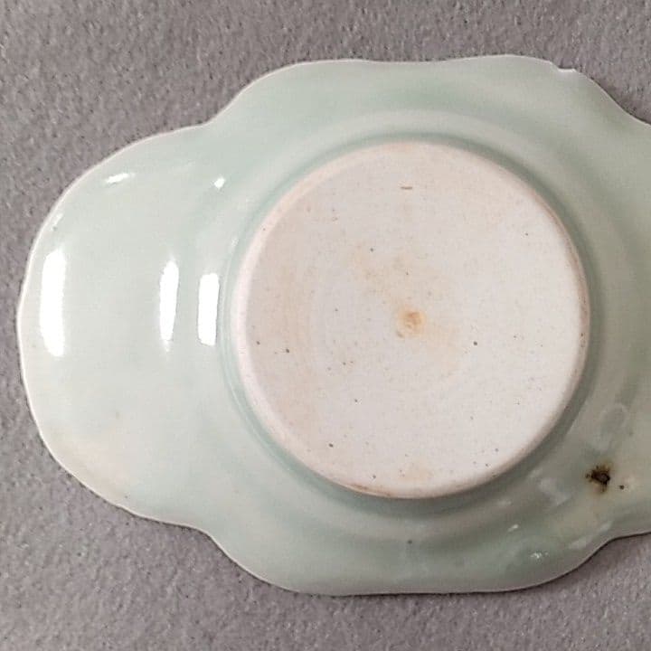 古伊万里青磁茶托　(NO1)　古伊万里皿　古伊万里茶碗　茶道具　煎茶道具