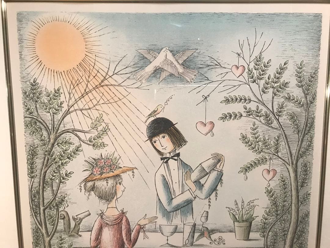 ペイネ　「愛のカクテル」　リトグラフ　直筆サイン・エディション有り