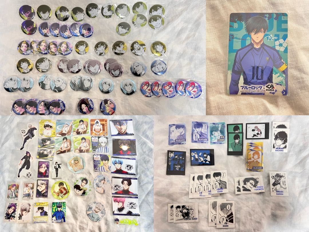 ブルーロック　缶バッジ　紙類　特典類　まとめ売り