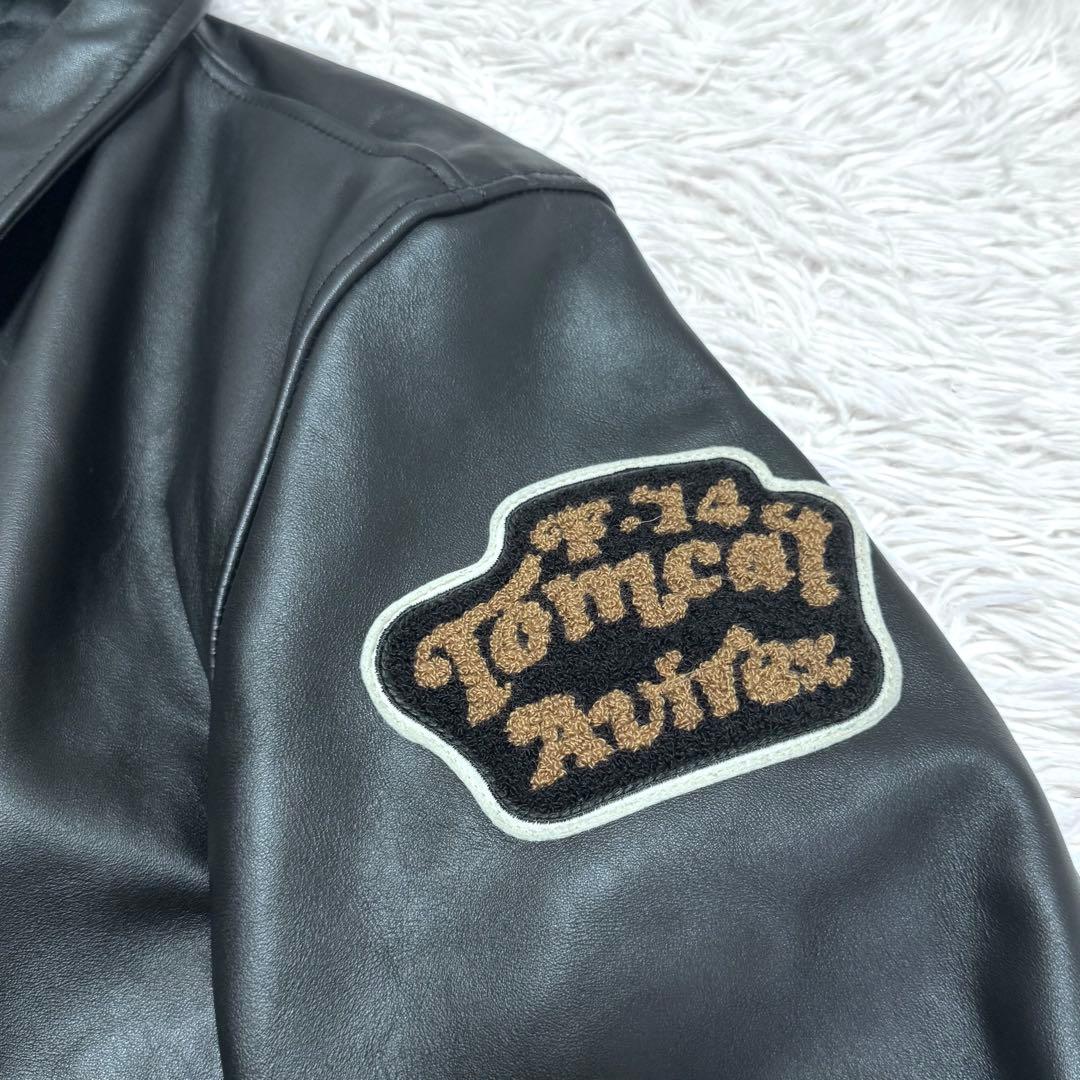 AVIREX アヴィレックス レザー ジャケット トムキャット 革ジャン 黒 L