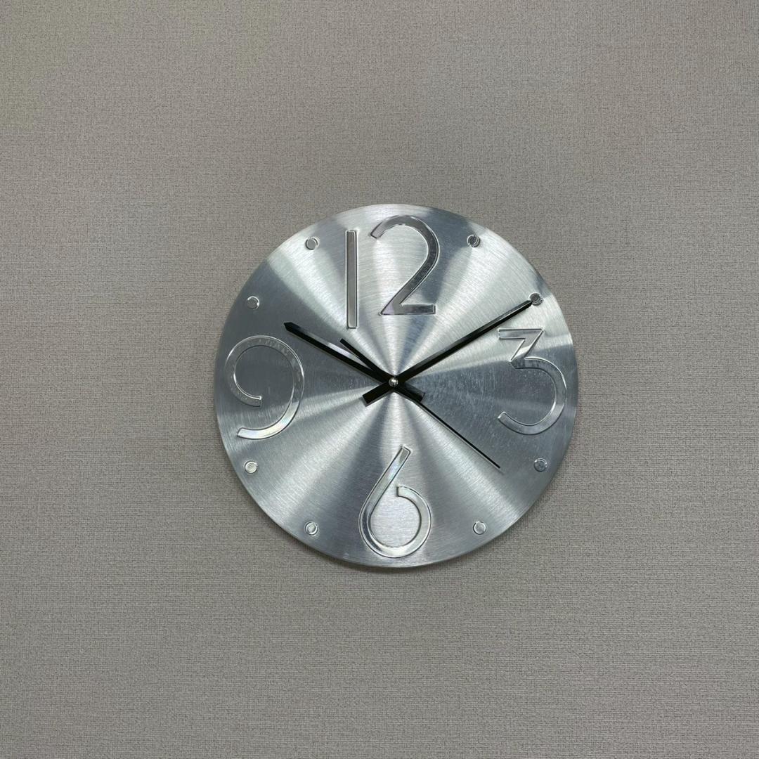 80's ウォールクロック アルミ製 壁掛け時計 ヴィンテージ ビンテージ