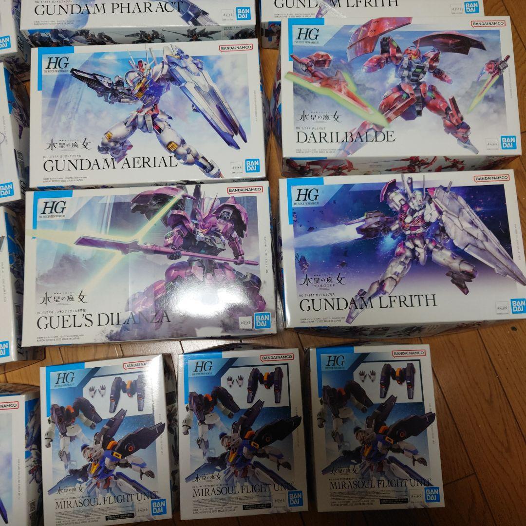 水星の魔女　機動戦士ガンダム　ガンプラ　プラモデル　まとめ売り　１９点セット