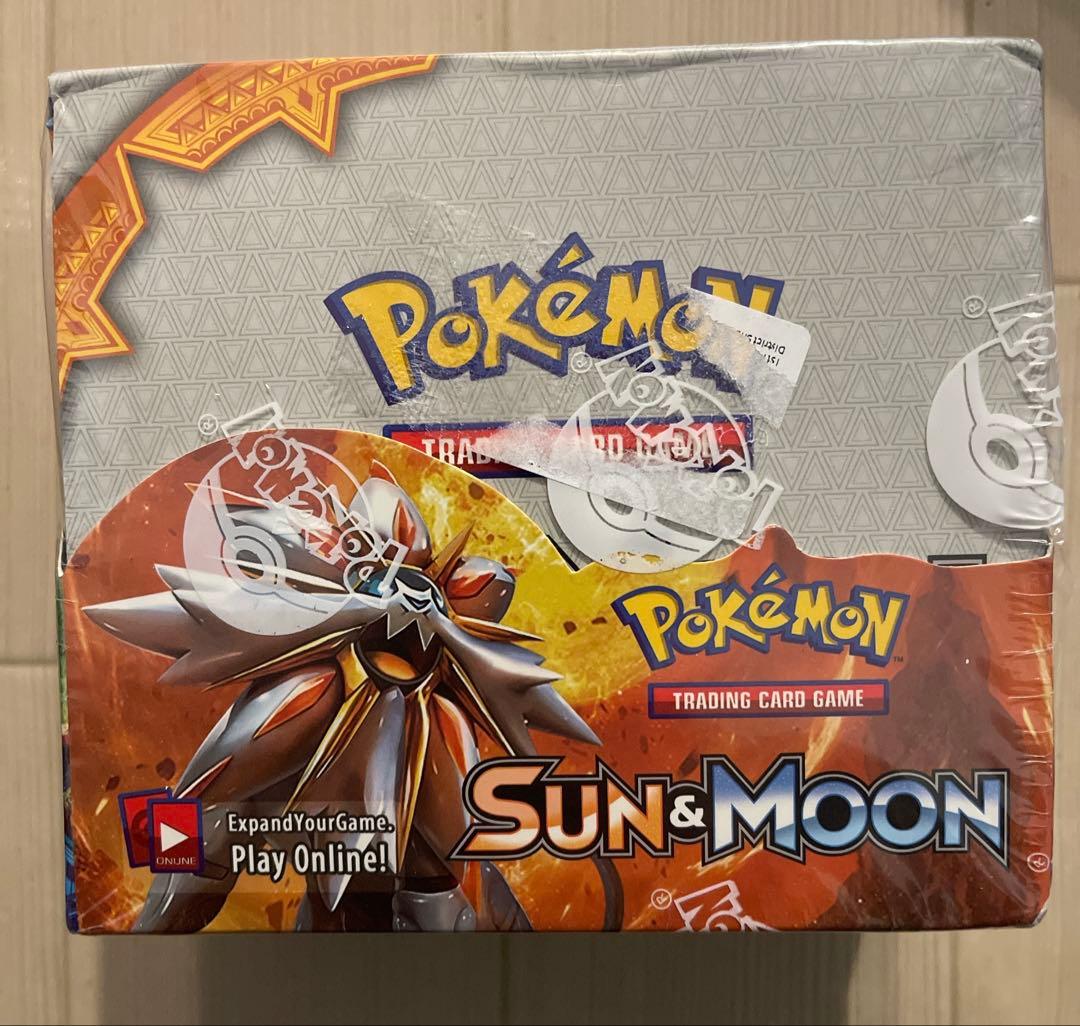 ポケモンカード sun&moon ブースターボックス英語版シュリンク付