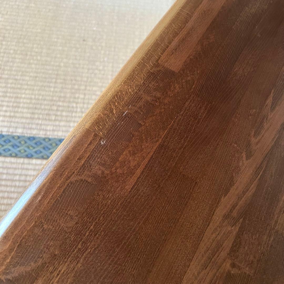 木製楕円形座卓 ラタン 籐 テーブル アンティーク家具