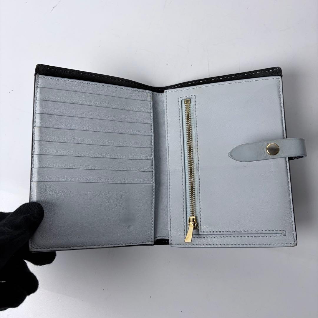 セリーヌ　ミディアムストラップウォレット　マルチファクション　二つ折り財布