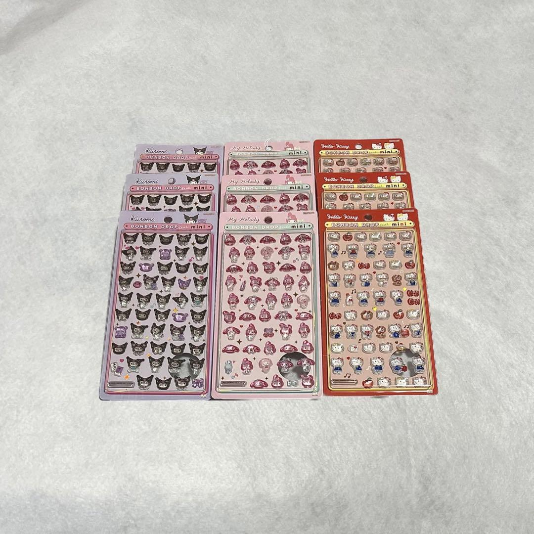 正規品 ボンボンドロップシール サンリオ mini マイメロ クロミ キティ