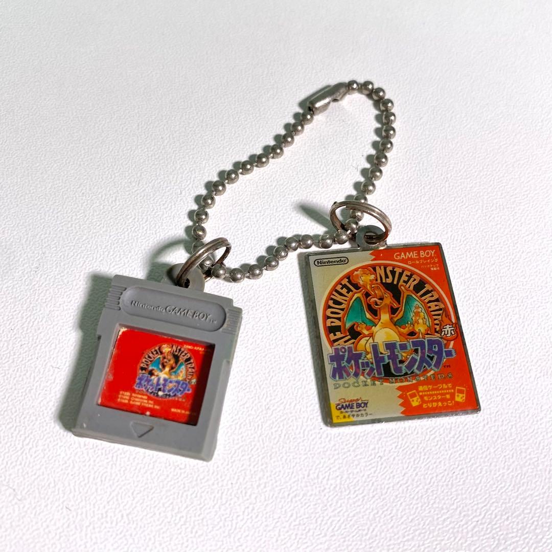 【希少】レア　ポケットモンスター　赤　パッケージ　ソフト　メタル　キーホルダー