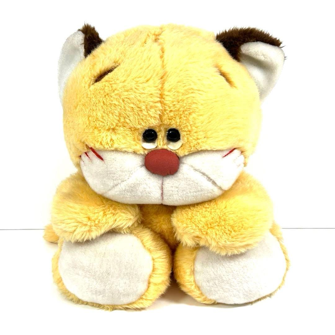 レトロ　当時物　オオイケ　ぬいぐるみ　ニャーニャー　ねこ