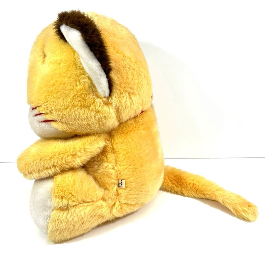 レトロ　当時物　オオイケ　ぬいぐるみ　ニャーニャー　ねこ