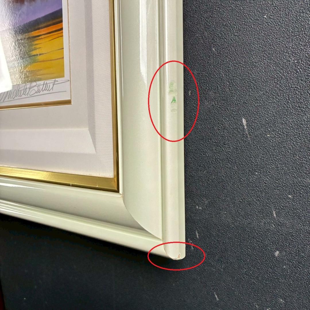 美品 ミッシェル・バテュ「時の流れ」シルクスクリーン 大作 直筆サイン・保証書有