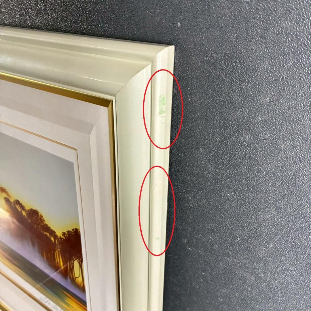 美品 ミッシェル・バテュ「時の流れ」シルクスクリーン 大作 直筆サイン・保証書有