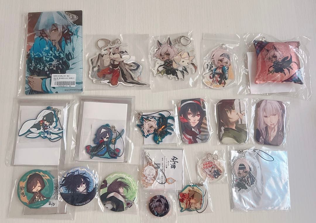 【画像複数枚】 剣が君 グッズセット 螢 アクスタ 缶バ 色紙 rejet