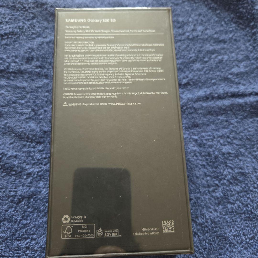 ニ*ム様 Samsung Galaxy S20 5G 海外版 新品