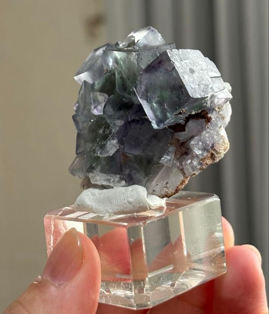 し*ま様 ナミビア産　オコルス　フローライト　2個セット　原石　鉱物標本