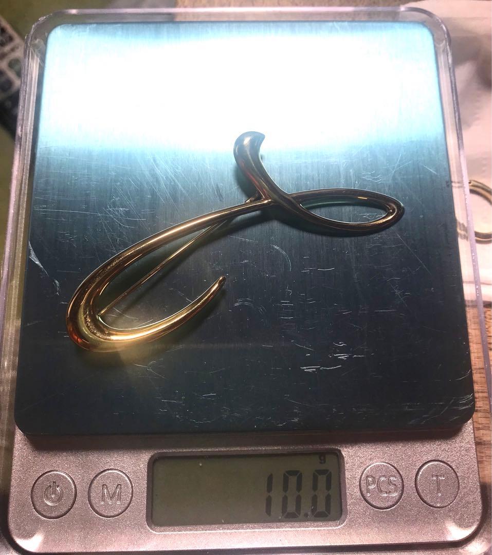 ミキモト　イニシャルブローチ　k18 18k18金 ウノアエレ好きな方にも