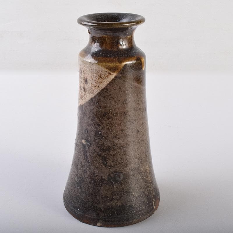 瀬戸焼　古瀬戸　織部　筒瓶　花瓶　時代箱　V　R7607