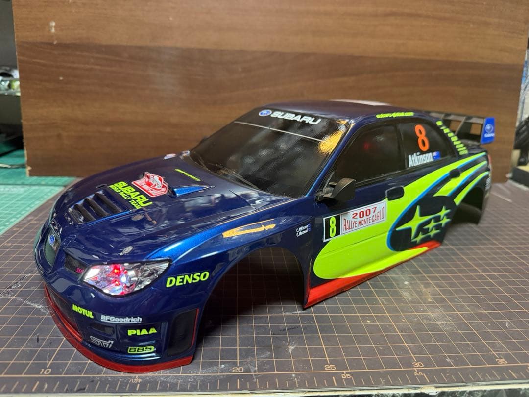 タミヤ　1/10RC スバル インプレッサ WRC モンテカルロ'07 ボディー
