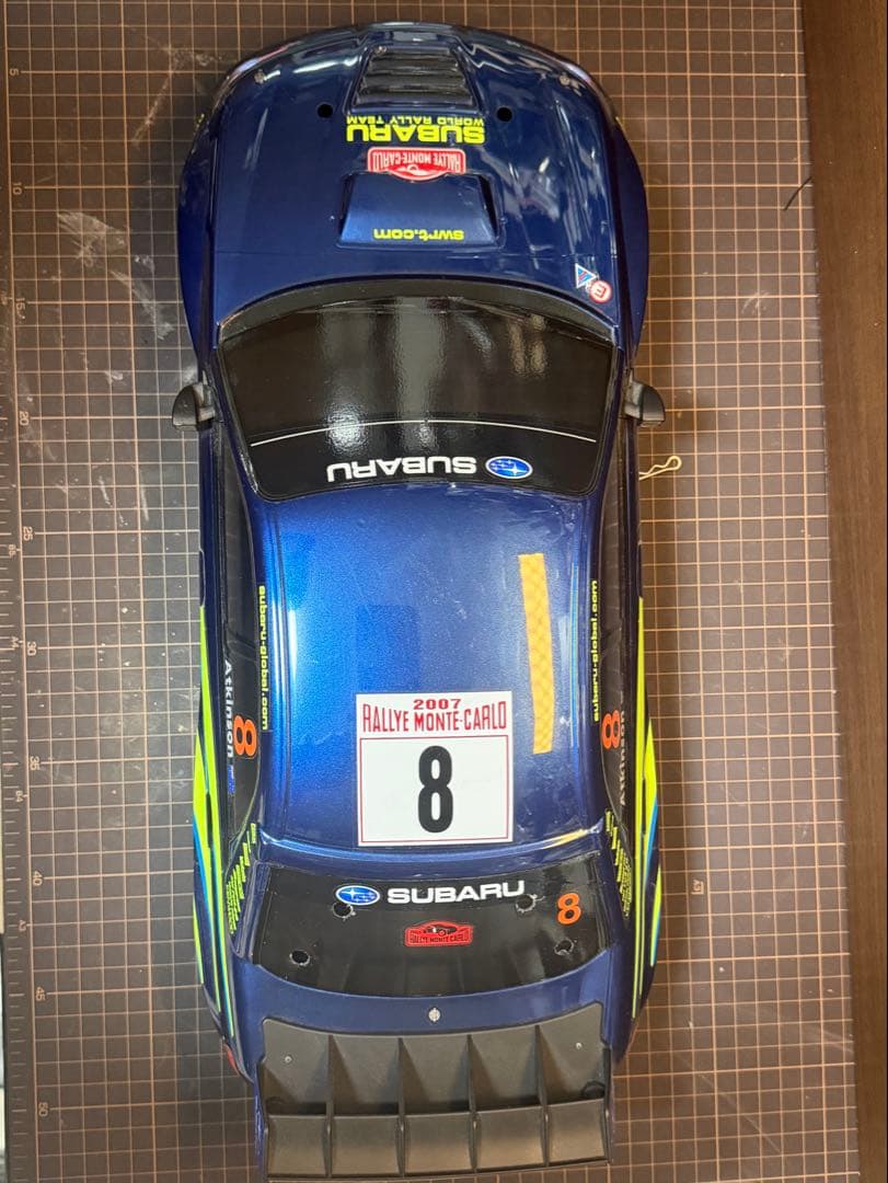 タミヤ　1/10RC スバル インプレッサ WRC モンテカルロ'07 ボディー