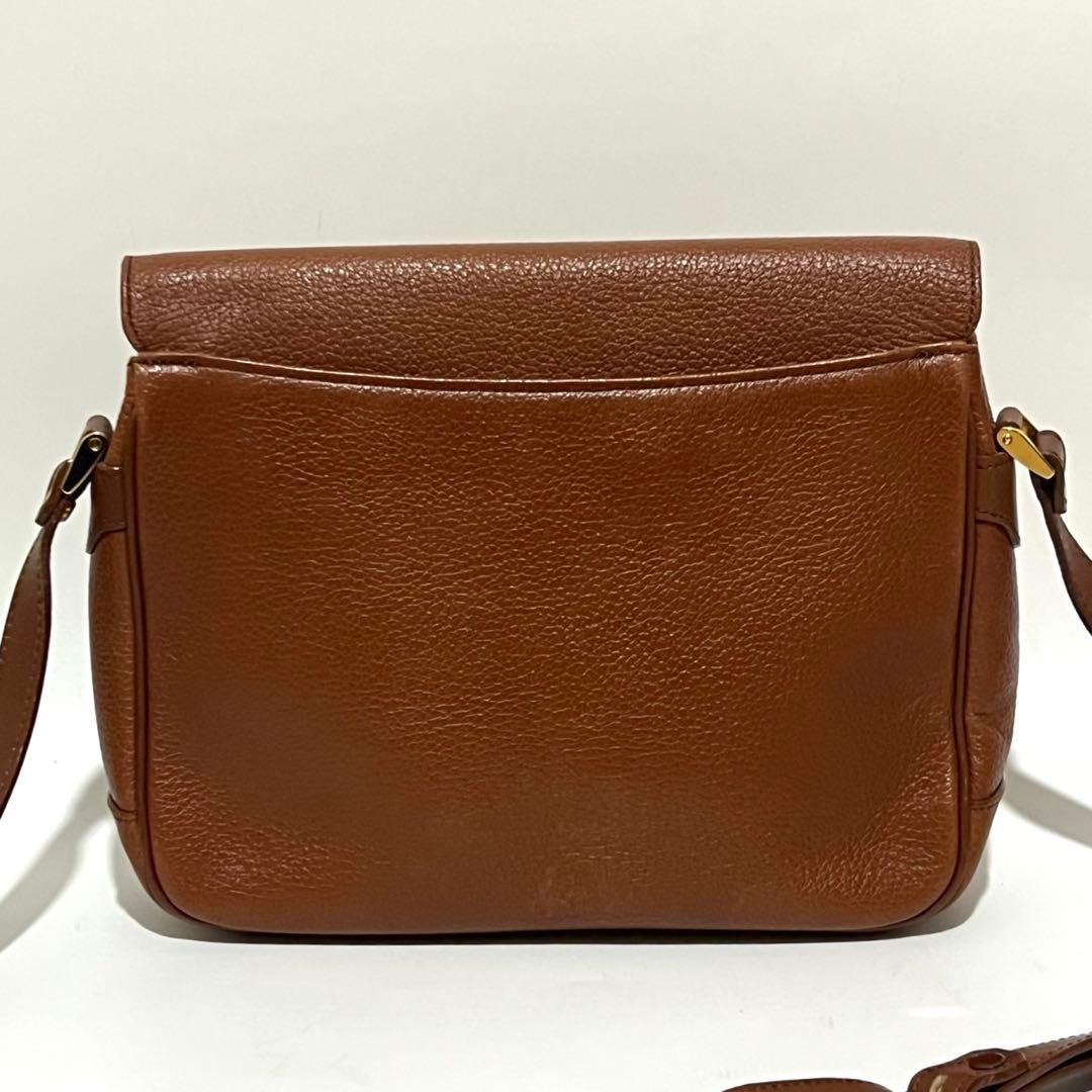 銀次郎様 Burberrys シャドーホース レザー ショルダーバッグ ブラウン