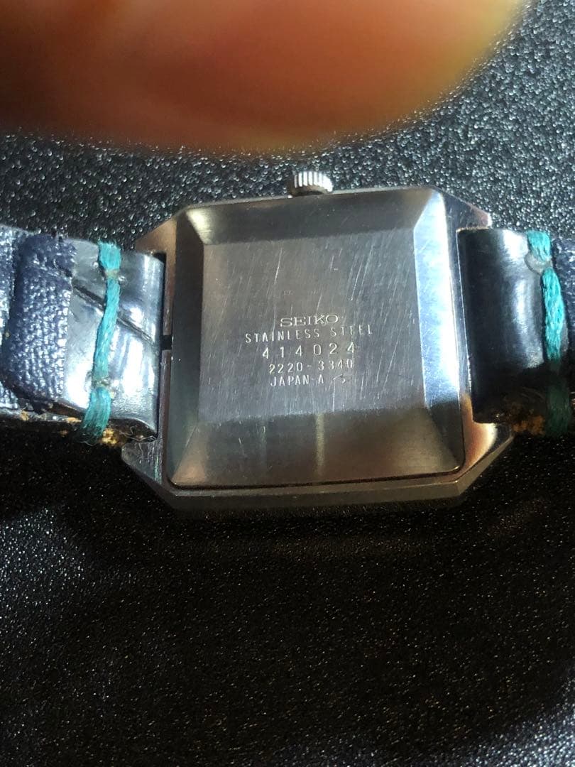 KTA様★美品稼動レア★セイコー　シャリオ　スクエア　手巻き　メンズ　腕時計