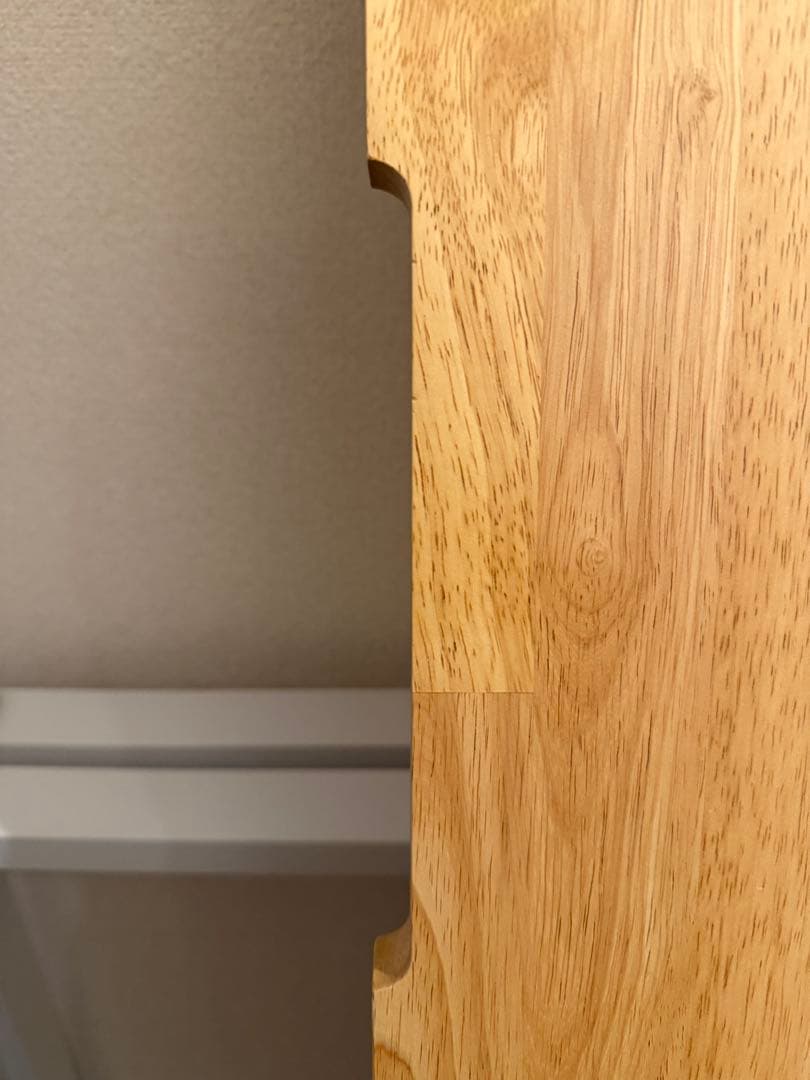 Kanademono ラバーウッドデスク180x80 白脚