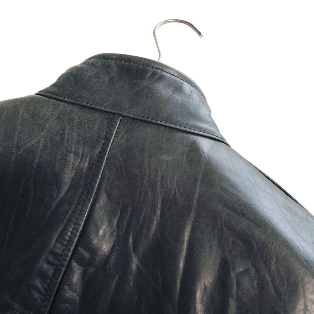 【希少カラー✨】AVIREX アヴィレックス レザージャケット グリーン牛革