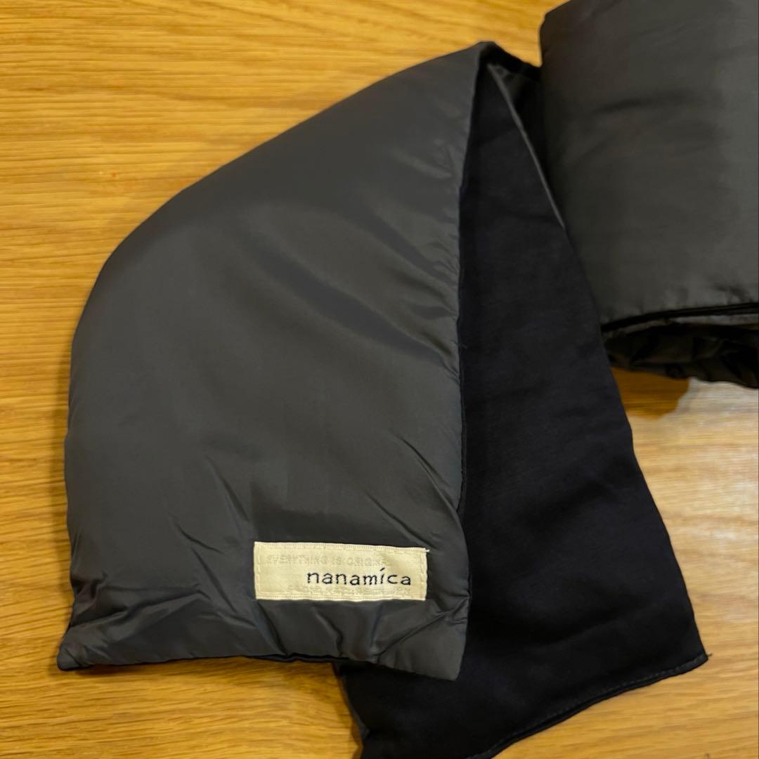 新品 ナナミカ ネイビー 光電子ダウンマフラー ユニセックス