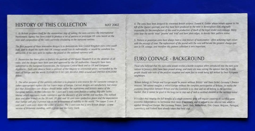 コレクション EURO COIN COLLECTION-UNITED KINGDOM 2002