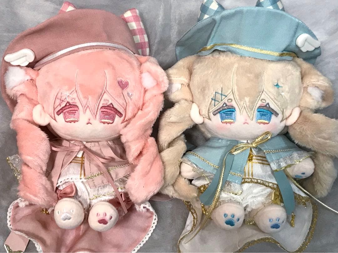 着せ替えぬいぐるみ　無属性ぬいぐるみ　ピンク　ブルー　ミネ