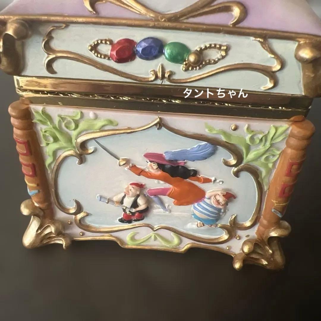 Disney ピーターパン ティンカーベル オルゴール　宝石箱　置物　陶器