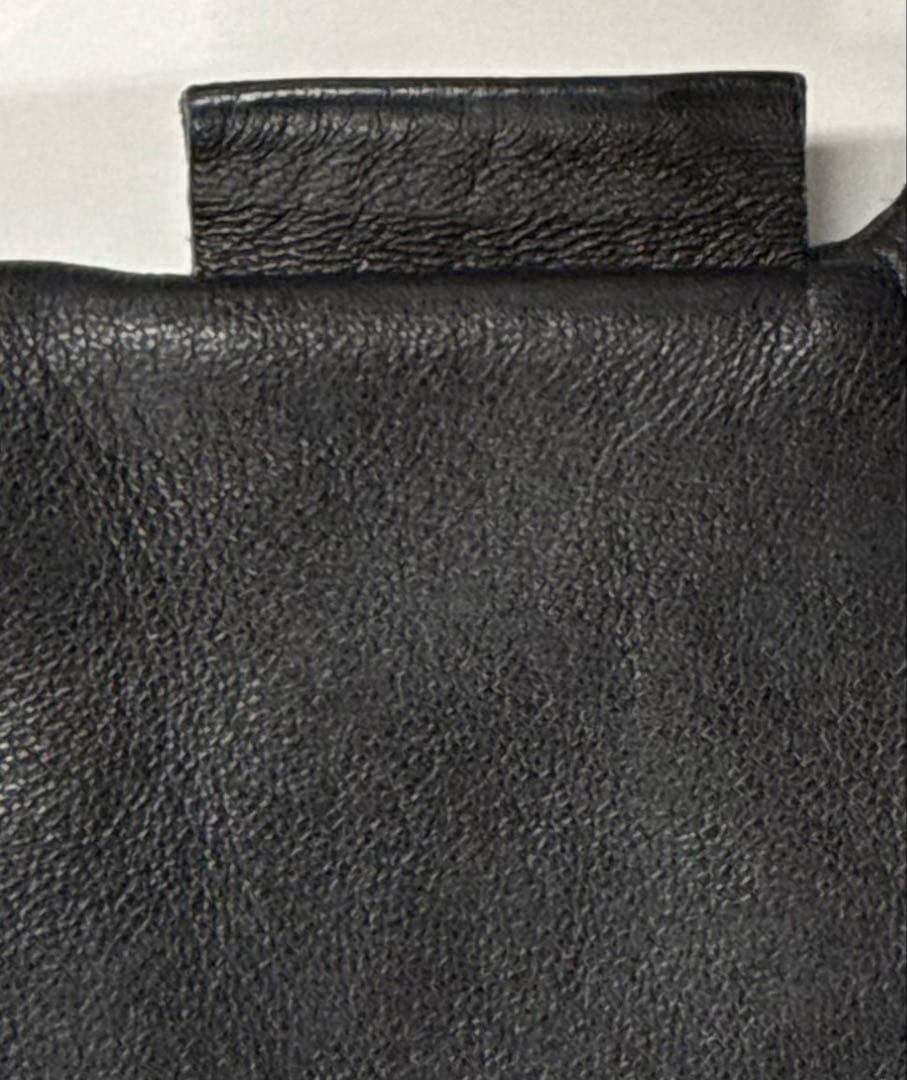 LOEWE ブラックレザー手袋23cm ロエベ