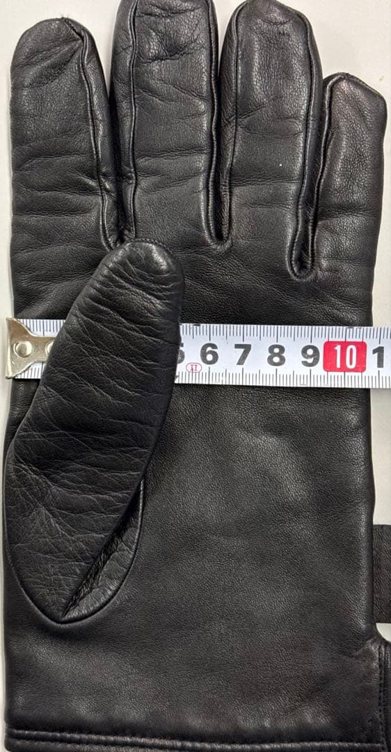 LOEWE ブラックレザー手袋23cm ロエベ