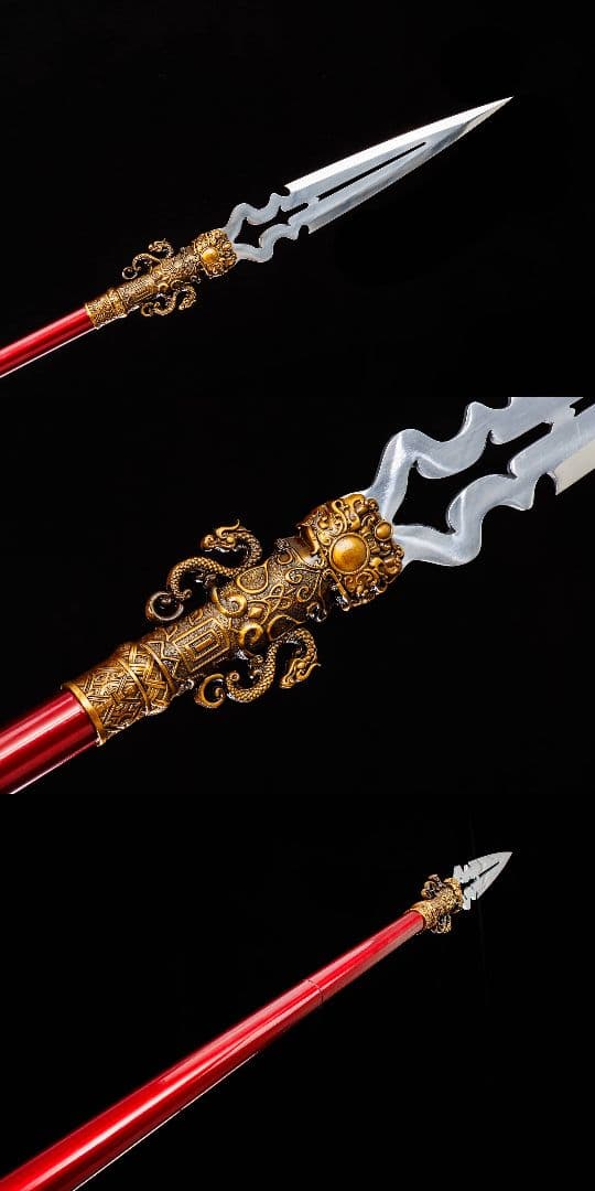 【赤天・龍焚鱗】古兵器 武具 手鍛造打 武蔵 銃 槍 鑑賞用 贈り物 武士道