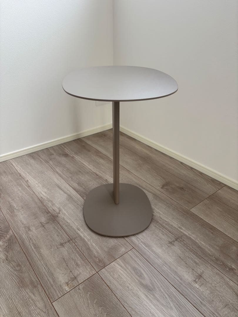 『美品』【アクタス　MITON】サイドテーブル グレーベージュ