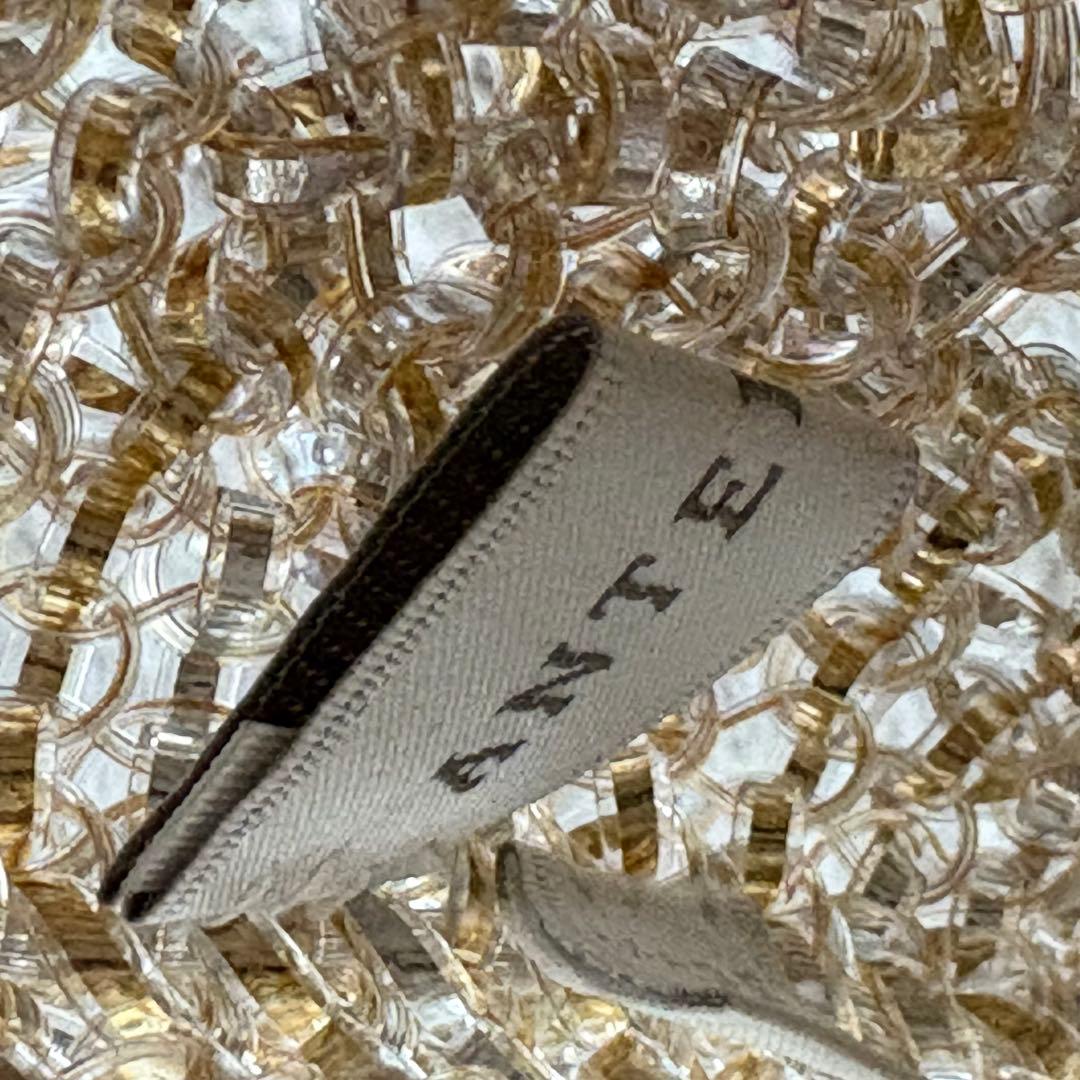 美品　アンテプリマ ワイヤーバッグ ミニアトゥーラ　ゴールド