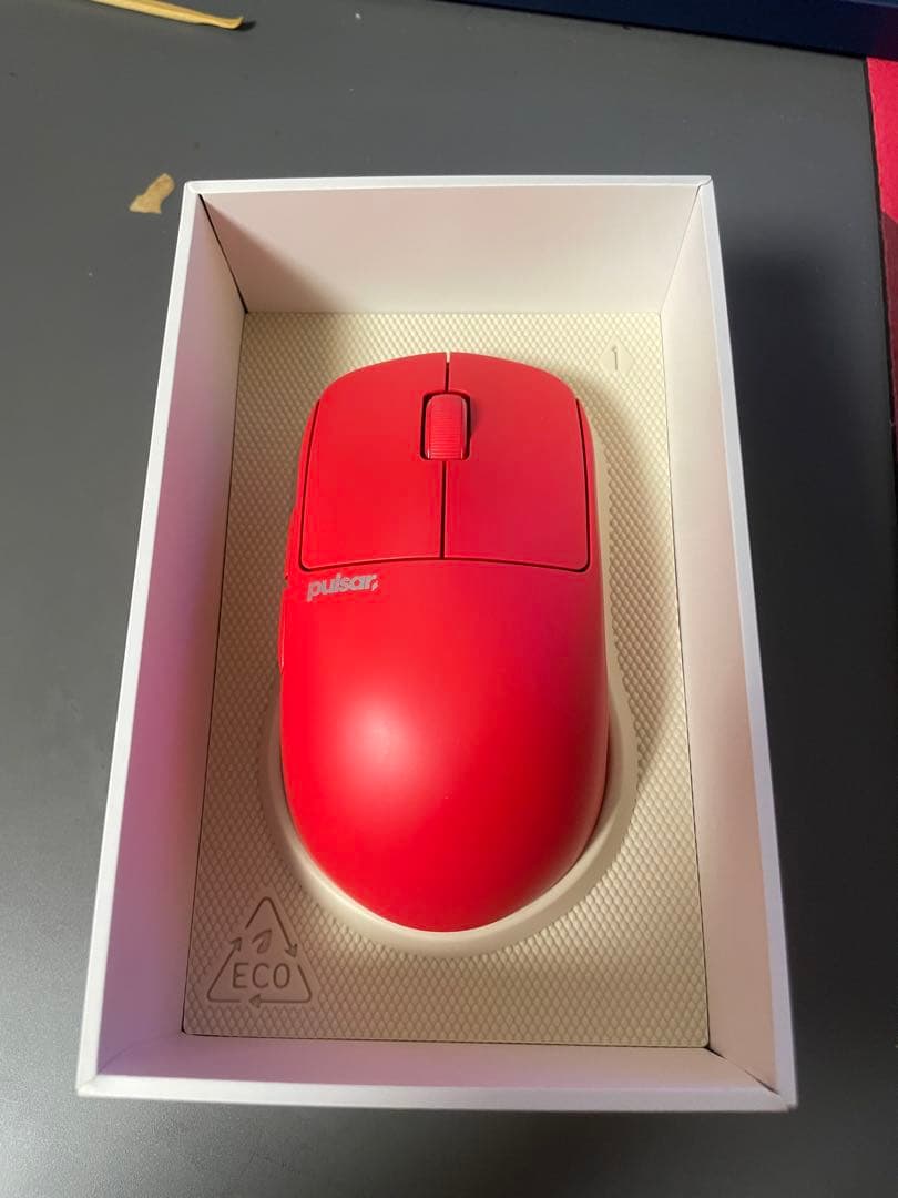 マウス・トラックボール Pulsar X2H size1 red edition