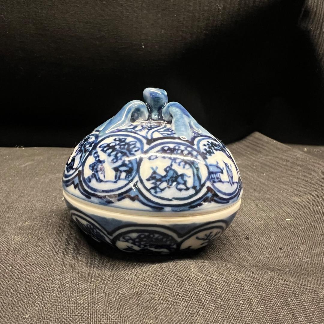 〇Ea右1021 祥瑞蜜柑 香合 五山窯 共箱