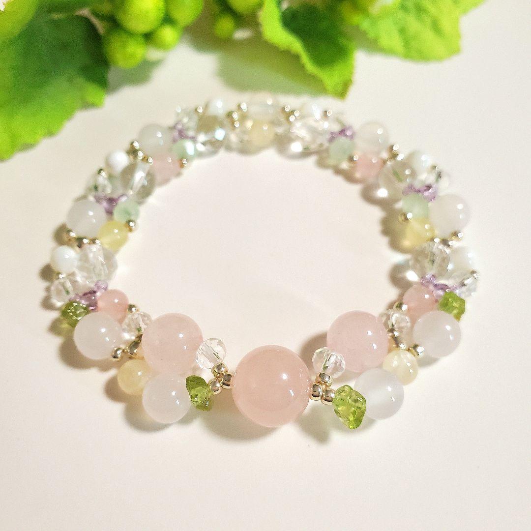 【レイア姫】天然石ブレスレット 2点