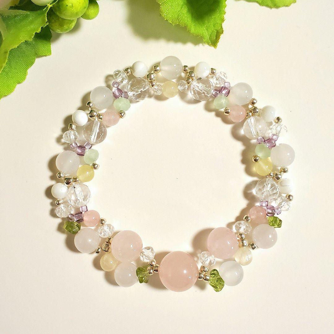 【レイア姫】天然石ブレスレット 2点