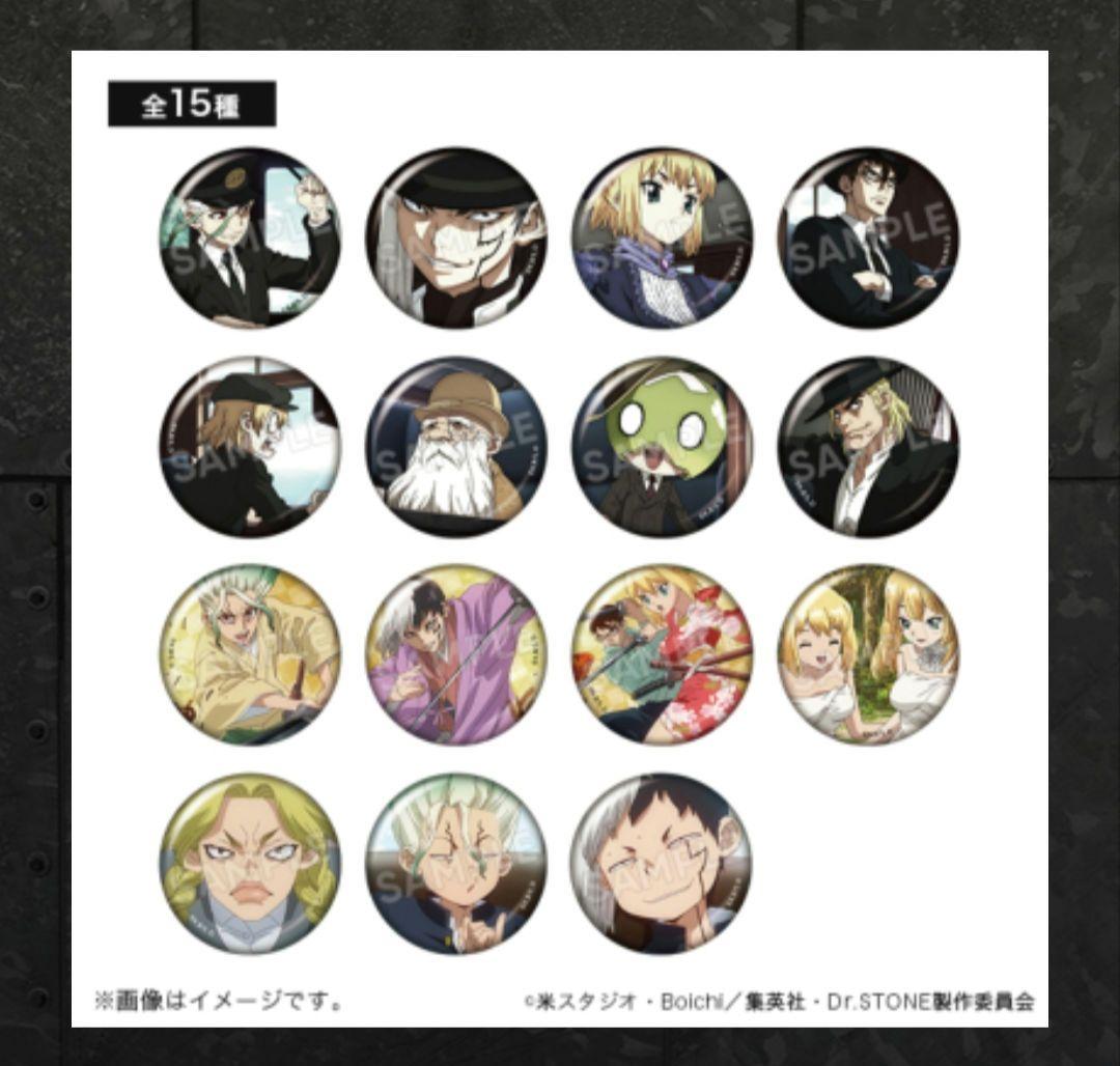 Dr.STONE あさぎりゲン コレクション缶バッジ 衣装チェンジ