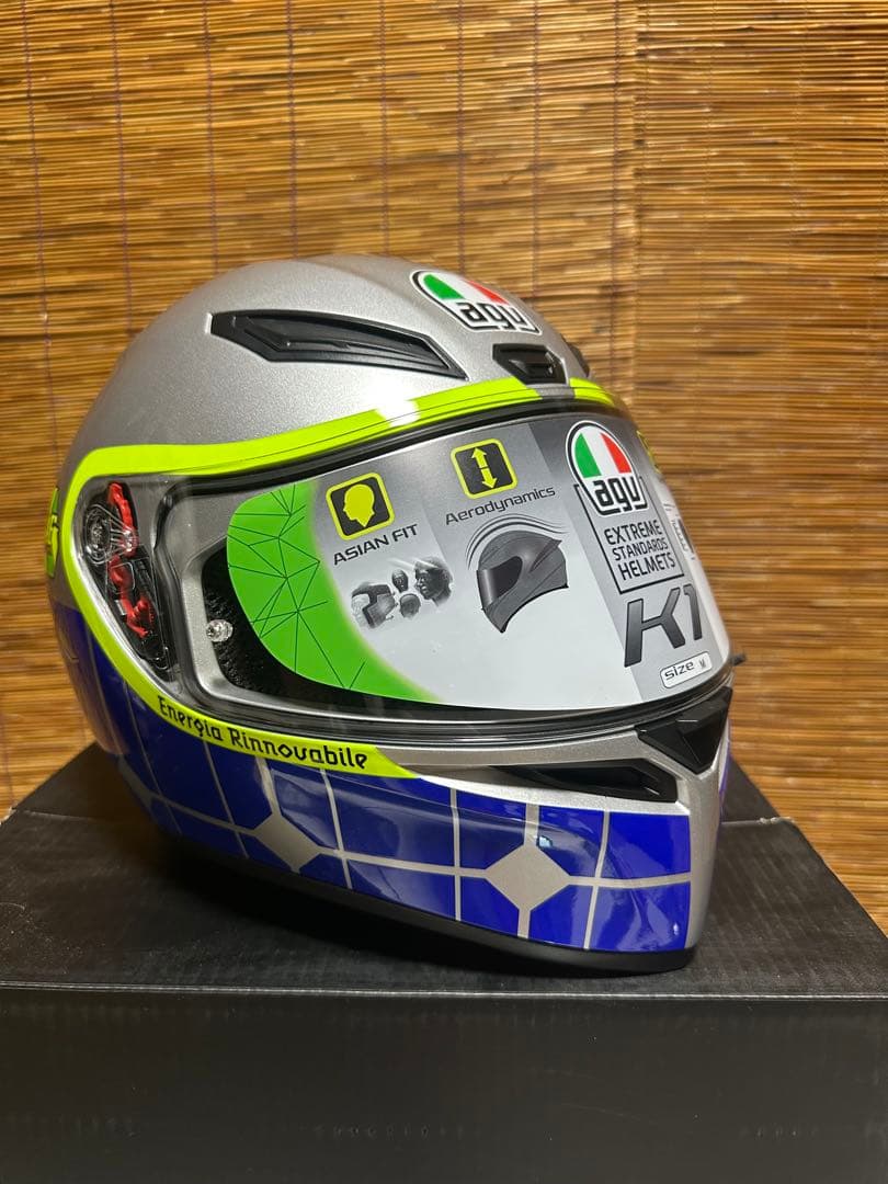AGV K1 ヘルメット Mサイズ シルバー/ブルー