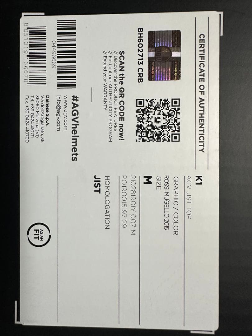 AGV K1 ヘルメット Mサイズ シルバー/ブルー