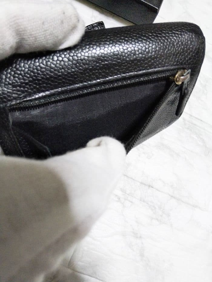 【美品】シャネル キャビア ココマーク 三つ折り財布